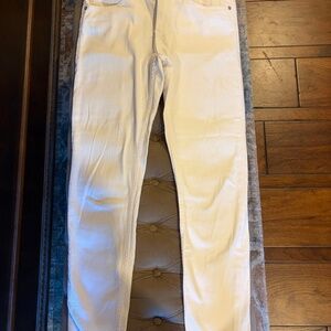 women's dear John white skinny jeans